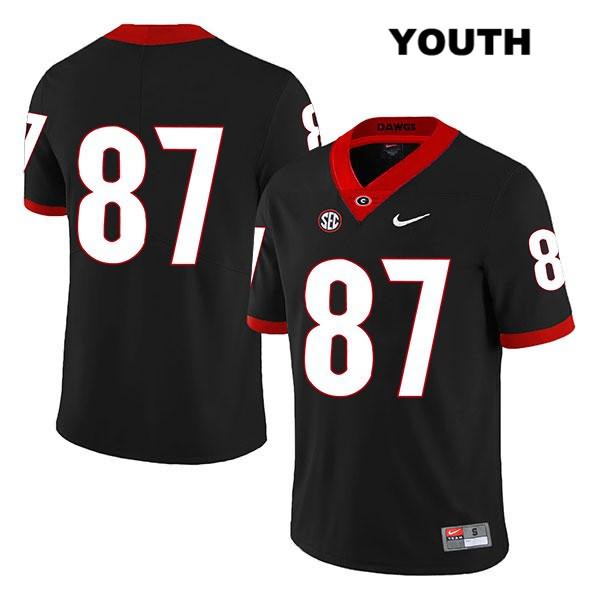 Georgia Bulldogs Youth Tyler Simmons #87 NCAA No Name Legend Authentic Black Nike Stitched College Football Jersey GXI1056WP